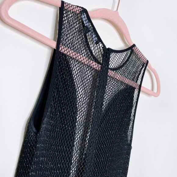 for love and lemons metallic mesh lulu skater dress - size xs - Picture 6 of 7